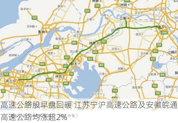 高速公路股早盘回暖 江苏宁沪高速公路及安徽皖通高速公路均涨超2%