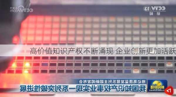 高价值知识产权不断涌现 企业创新更加活跃