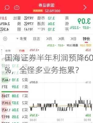 国海证券半年利润预降60%，全怪多业务拖累？