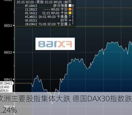 欧洲主要股指集体大跌 德国DAX30指数跌2.24%