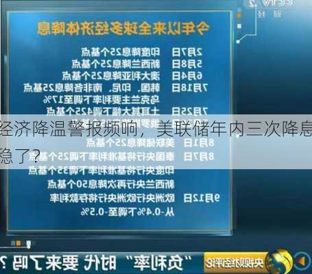 经济降温警报频响，美联储年内三次降息稳了？