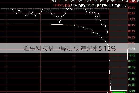 雅乐科技盘中异动 快速跳水5.12%