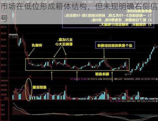 市场在低位形成箱体结构，但未现明确右侧信号