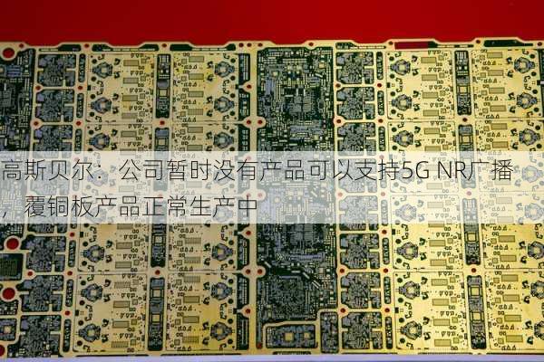 高斯贝尔：公司暂时没有产品可以支持5G NR广播，覆铜板产品正常生产中