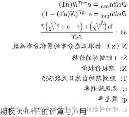 期权Delta值的计算与应用