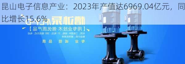 昆山电子信息产业：2023年产值达6969.04亿元，同比增长15.6%