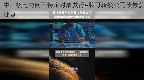 中广核电力向不特定对象发行A股可转换公司债券获批复