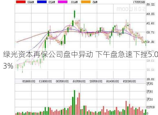 绿光资本再保公司盘中异动 下午盘急速下挫5.03%