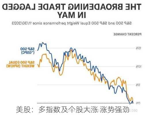 美股：多指数及个股大涨 涨势强劲