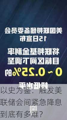 以史为鉴：触发美联储会间紧急降息到底有多难？