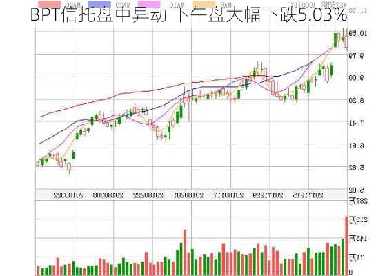 BPT信托盘中异动 下午盘大幅下跌5.03%