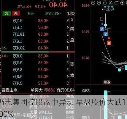 仍志集团控股盘中异动 早盘股价大跌12.00%