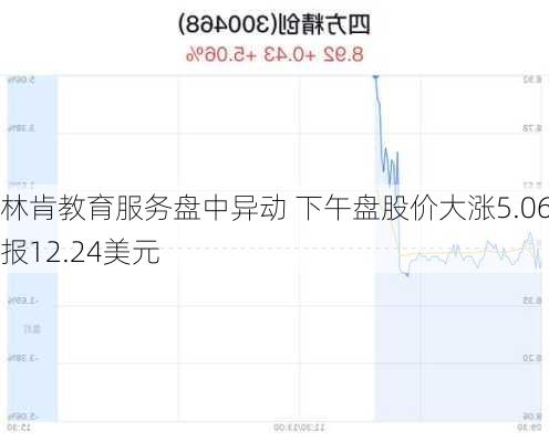 林肯教育服务盘中异动 下午盘股价大涨5.06%报12.24美元