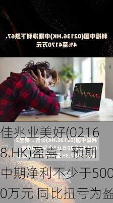 佳兆业美好(02168.HK)盈喜：预期中期净利不少于5000万元 同比扭亏为盈