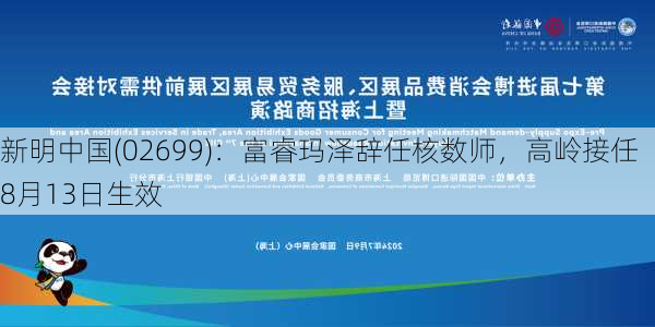 新明中国(02699)：富睿玛泽辞任核数师，高岭接任8月13日生效