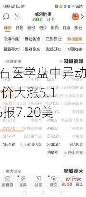 燃石医学盘中异动 股价大涨5.11%报7.20美元