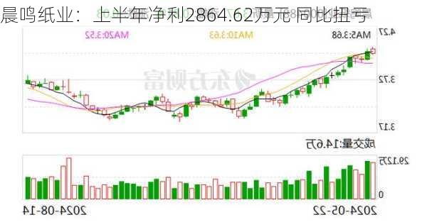 晨鸣纸业：上半年净利2864.62万元 同比扭亏