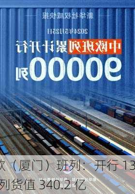 中欧（厦门）班列：开行 1335 列货值 340.2 亿