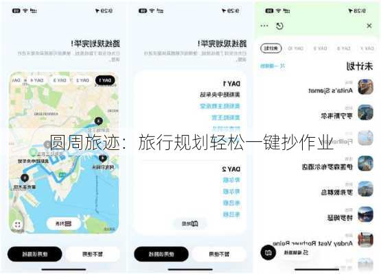 圆周旅迹：旅行规划轻松一键抄作业