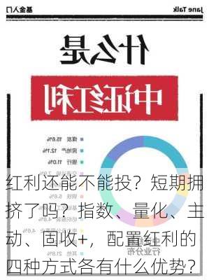 红利还能不能投？短期拥挤了吗？指数、量化、主动、固收+，配置红利的四种方式各有什么优势？