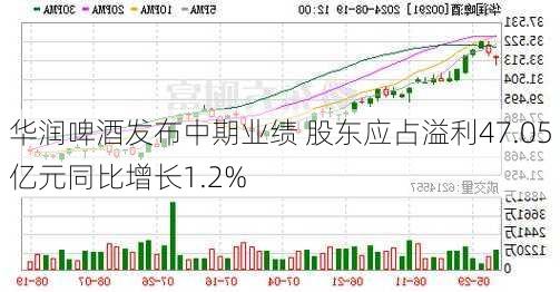 华润啤酒发布中期业绩 股东应占溢利47.05亿元同比增长1.2%