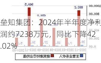 垒知集团：2024年半年度净利润约7238万元，同比下降42.02%