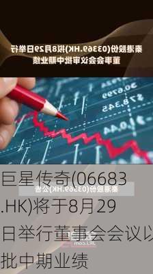 巨星传奇(06683.HK)将于8月29日举行董事会会议以审批中期业绩