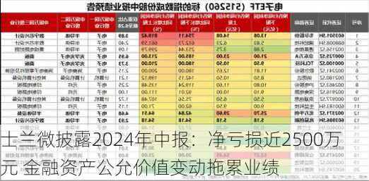 士兰微披露2024年中报：净亏损近2500万元 金融资产公允价值变动拖累业绩