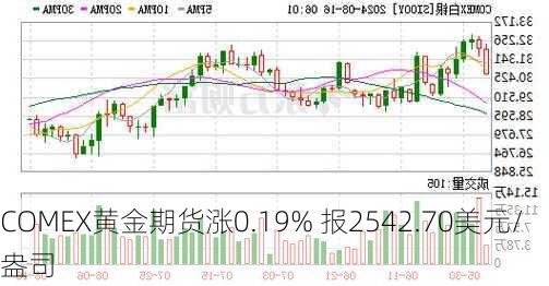 COMEX黄金期货涨0.19% 报2542.70美元/盎司