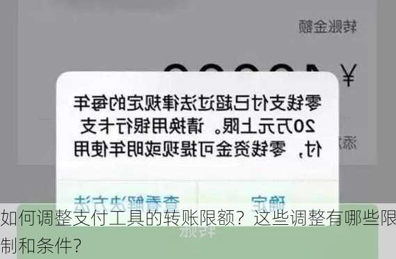 如何调整支付工具的转账限额？这些调整有哪些限制和条件？