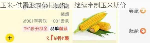 玉米-供需形式仍旧宽松，继续牵制玉米期价