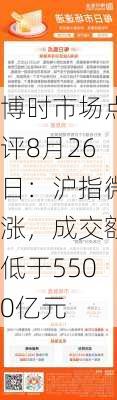 博时市场点评8月26日：沪指微涨，成交额低于5500亿元