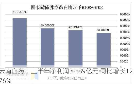 云南白药：上半年净利润31.89亿元 同比增长12.76%