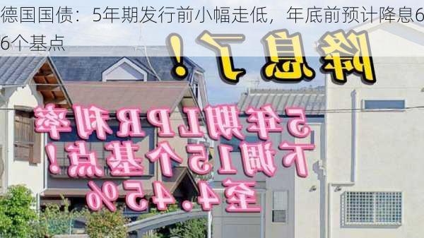 德国国债：5年期发行前小幅走低，年底前预计降息66个基点