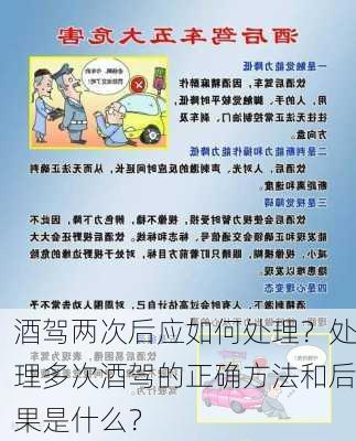 酒驾两次后应如何处理？处理多次酒驾的正确方法和后果是什么？