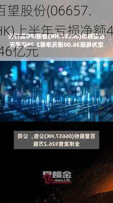 百望股份(06657.HK)上半年亏损净额4.46亿元