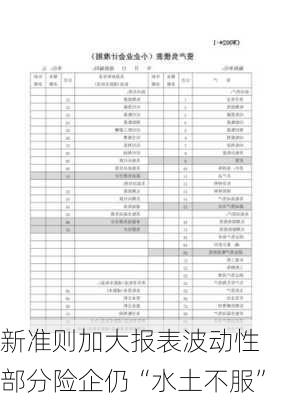 新准则加大报表波动性 部分险企仍“水土不服”