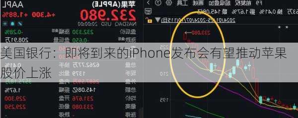 美国银行：即将到来的iPhone发布会有望推动苹果股价上涨