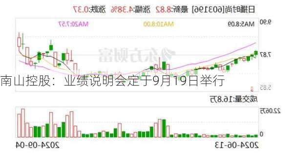 南山控股：业绩说明会定于9月19日举行