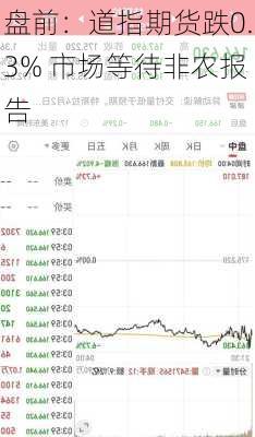 盘前：道指期货跌0.3% 市场等待非农报告