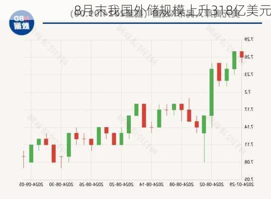 8月末我国外储规模上升318亿美元