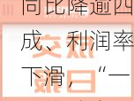 上半年百强房企销售额同比降逾四成、利润率下滑，“一二线城市仍存巨大结构性机会”