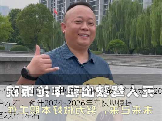 萝卜快跑：目前萝卜快跑在全国投放的车辆数在2000台左右，预计2024~2026年车队规模提升至2万台左右