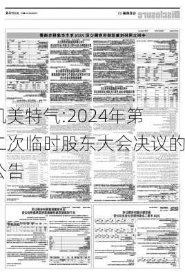 凯美特气:2024年第二次临时股东大会决议的公告