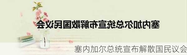 塞内加尔总统宣布解散国民议会