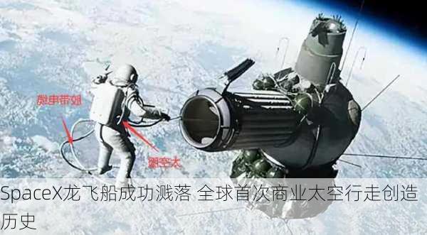 SpaceX龙飞船成功溅落 全球首次商业太空行走创造历史