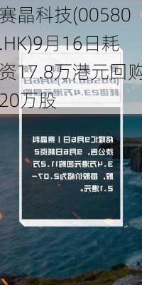 赛晶科技(00580.HK)9月16日耗资17.8万港元回购20万股