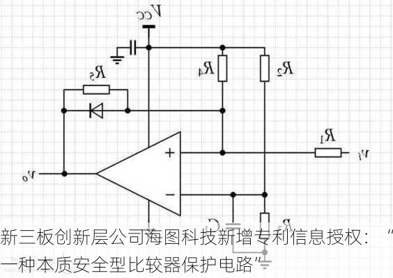 新三板创新层公司海图科技新增专利信息授权：“一种本质安全型比较器保护电路”