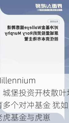 Millennium、城堡投资开枝散叶培育多个对冲基金 犹如老虎基金与虎崽