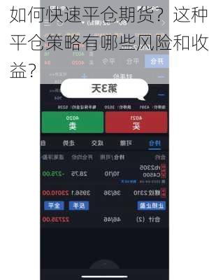 如何快速平仓期货？这种平仓策略有哪些风险和收益？